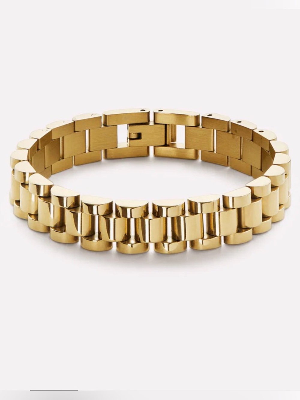 Ana Luisa Gold-Tone Stainless Steel Ora Watch strap Bracelet.